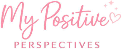 My Positive Perspectives logo: My Positive in pink script with PERSPECTIVES underneath