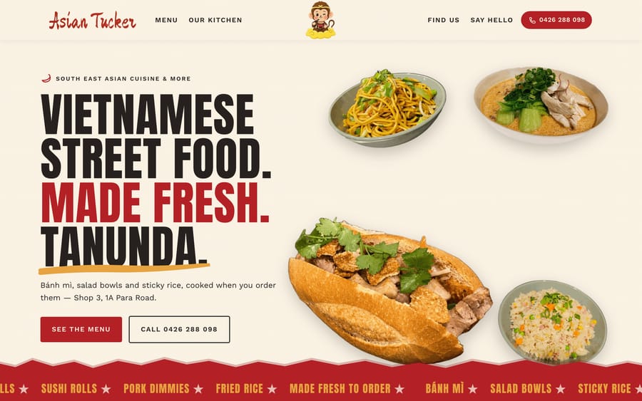 Asian Tucker — The homepage