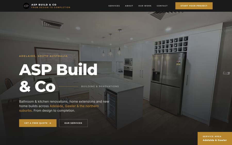 ASP Build & Co — The homepage