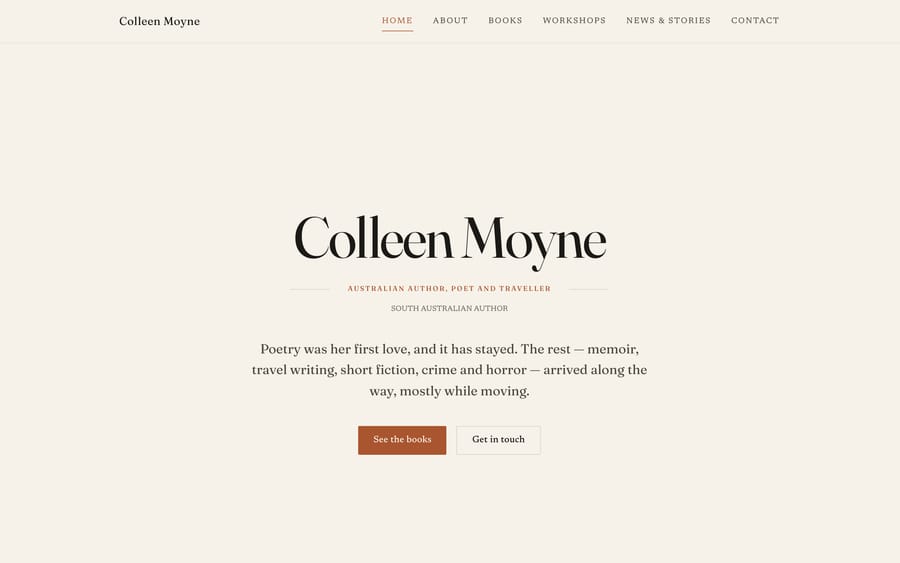 Colleen Moyne — The homepage