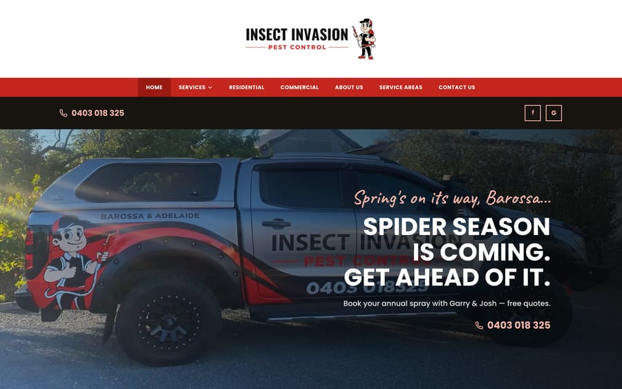 Insect Invasion — The live site